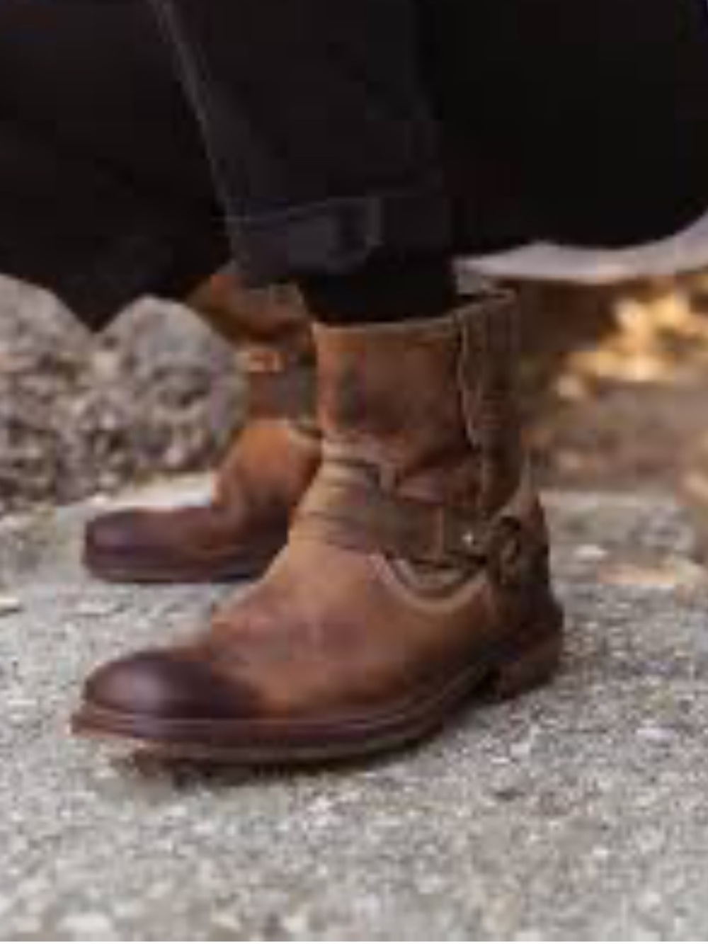 Roan by Bed Stu Men’s Tan distressed Leather Native II Boots